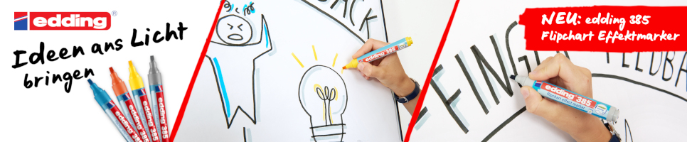 Edding 385 Flipchart Effektmarker - Ideen ans Licht bringen